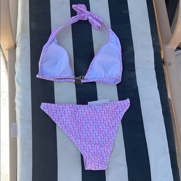 Pink Patterned Bikini Set - Picture 8 of 11